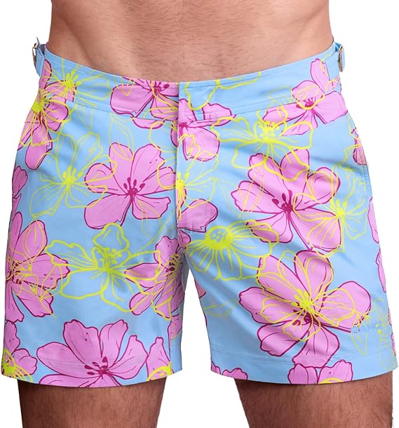 Bang Men's Swimwear - Tailored Shorts - Adjustable Waistband Stretch Quick Dry Swimsuit