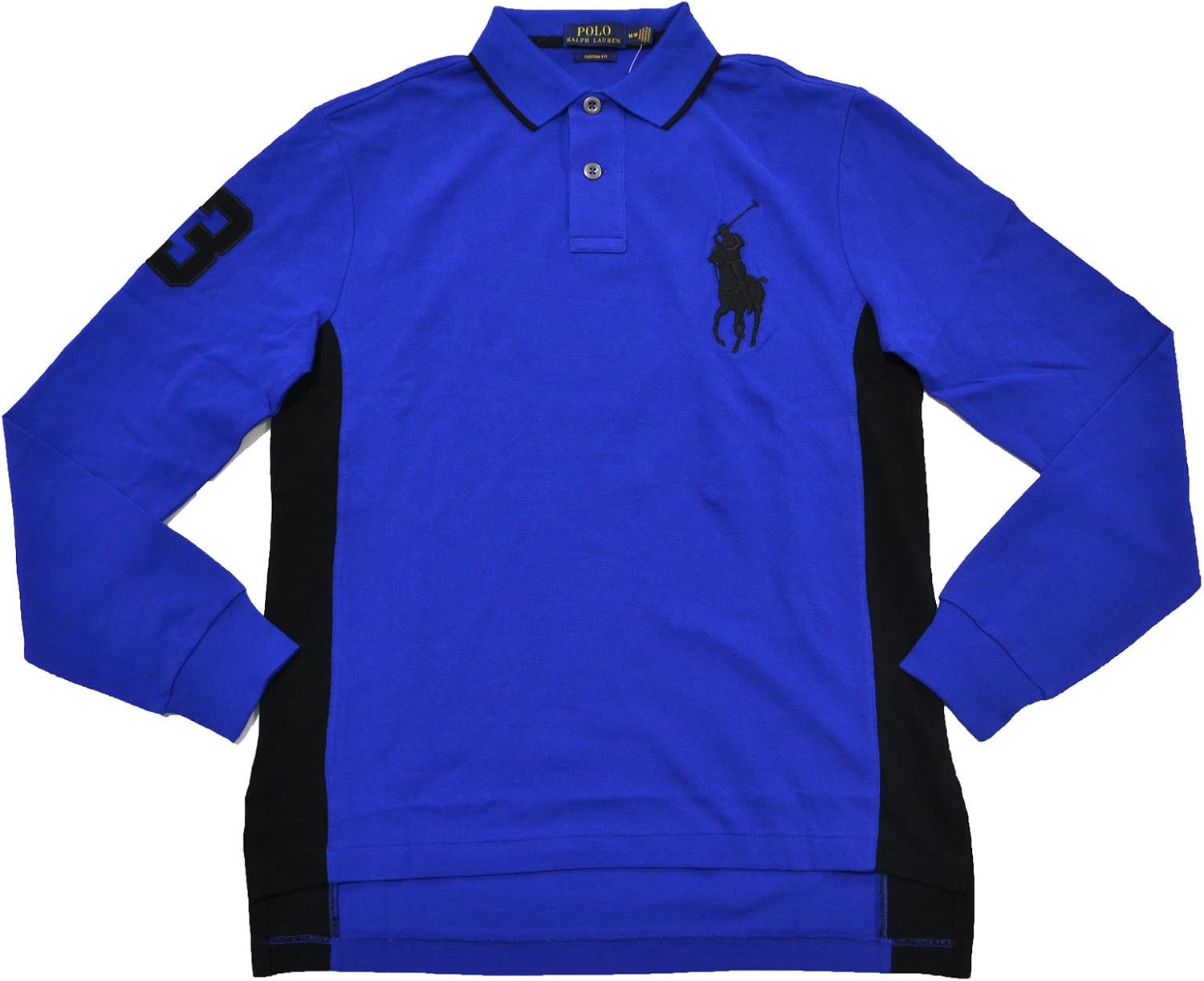 Polo Ralph Lauren Mens Long Sleeve Big Pony Shirt Rugby Royal, Medium