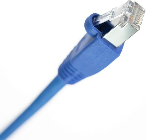NTW Cat6 Ethernet Cable Shielded 5 FT Blue Plated RJ45 Connector Internet LAN Wire Cable Cord for Modem Router PC Mac Laptop PS2 PS3 PS4 Xbox 360 Patch Panel Faster Than Cat5 Cat5e (Model: 345-S6-005BL)