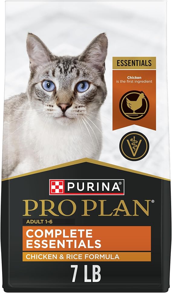 Purina Pro Plan High Protein Cat Food with Probiotics, Chicken, 7 lb Bag