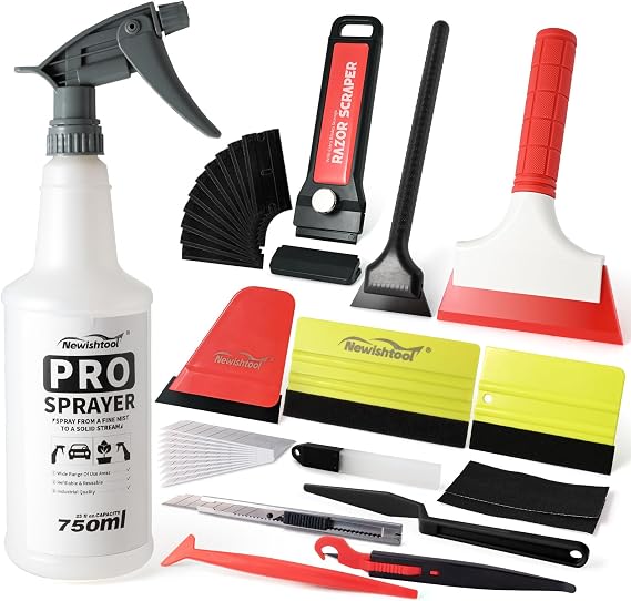 NEWISHTOOL Profi Window Tint Kit Vinyl Wrap Tool, Car Window Tint Tools