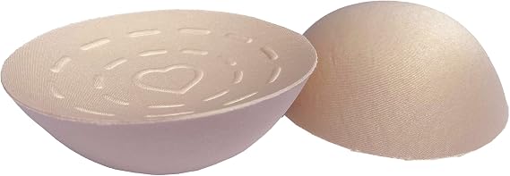 BIMEI Round Bra Inserts Pads A Pair for Sports Bras, Women's Push Up Bra Inserts Breast Enhancer Cups