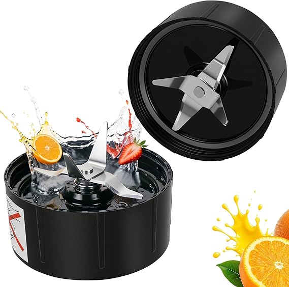Blender Blades, 2 Pack Replacement Parts for Magic Bullet 250W | Stainless Steel Cross Blade, Food Grade Plastic Gear, Compatible with 250W Magic Bullet, Smoothie and Meal Prep Ready