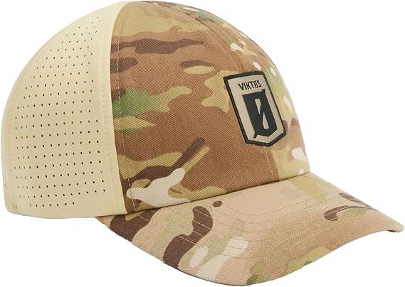 VIKTOS Men's Superperf MC Multicam Tactical Hat - Moisture-Wicking Adjustable Casual Pre-Curved Mid-Profile Baseball Cap