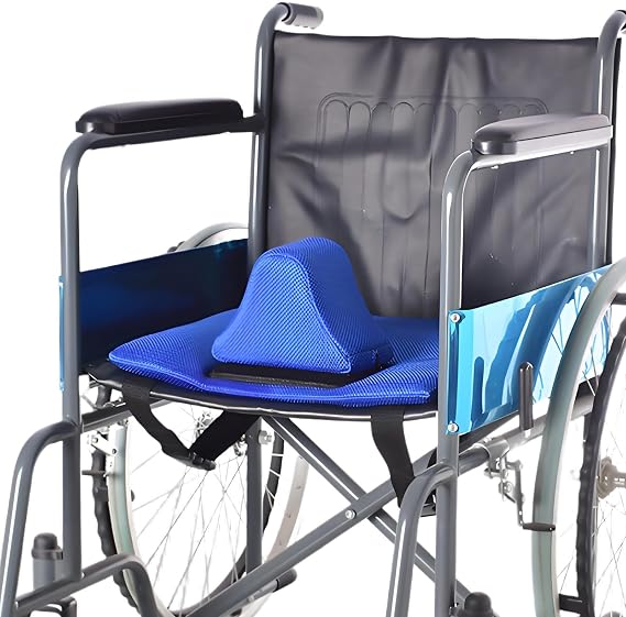 Wheelchair Wedge Cushion, Anti-Slip Wheelchair Cushion for The Elderly, Removable Foam Support Cushion, Wheelchair Cushion with Saddle to Prevent Forward Sliding