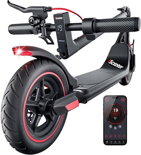 iScooter Electric Scooter, 3 Speeds 18Miles Range, Cruise & Dual Brake