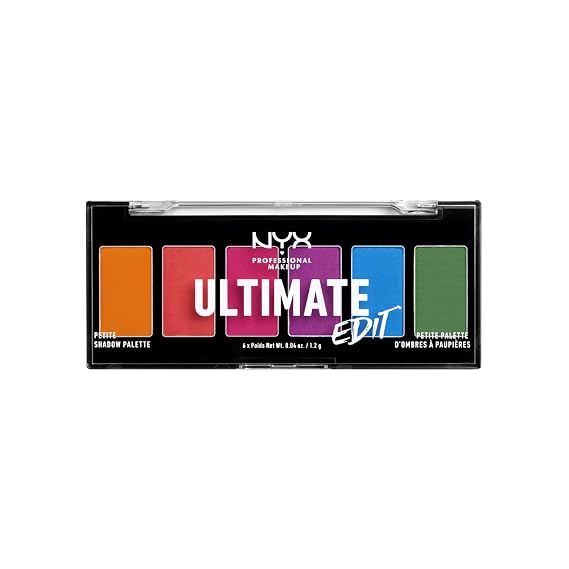 NYX PROFESSIONAL MAKEUP Ultimate Edit Mini Shadow Palette, Eyeshadow Palette - Brights
