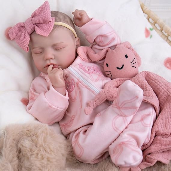 UOFTKIZ Real Life Reborn Baby Dolls Girl - 20 Inches Realistic Baby Doll