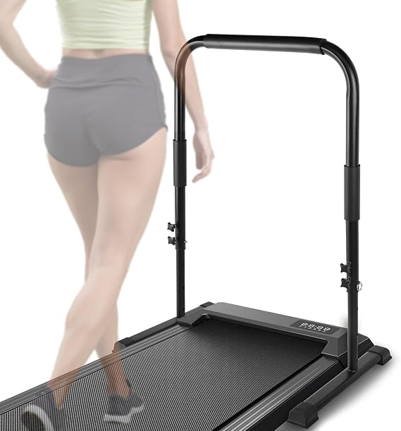 Upgraded Walking Pad Handle Bar Only, Treadmill Handles | Thickened Heavy-Duty Steel, Adjustable Height(Max 43.3"), Fits for Walking Pad no More Than 21.7'' Wide