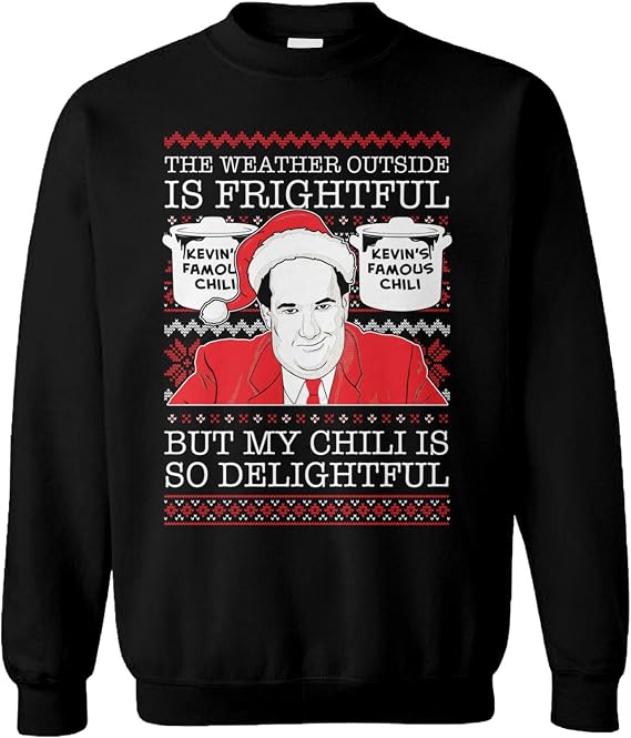 Haase Unlimited Kevin My Chili is Delightful - Ugly Christmas Unisex Crewneck Sweatshirt