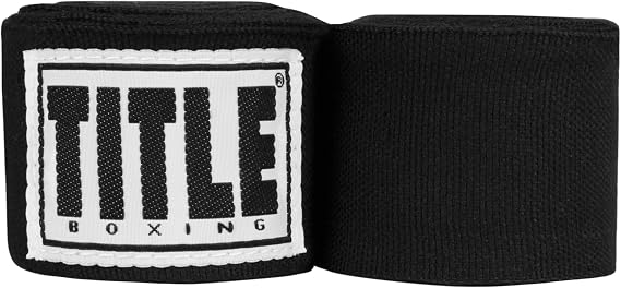 Title Boxing Elastic Mexican Hand Wrap, Black, 180"