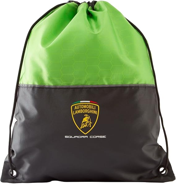 Lamborghini Squadra Corse Team Draw String Bag Black