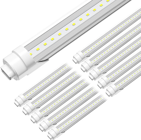 ONLYLUX 8ft R17D LED Tube Light, 8 Foot Led Bulbs, 40W 6000K 4800LM 10 Pack