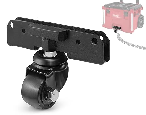 Front Wheels Compatible for Milwaukee Packout Rolling Tool Box, Packout Wheel Kit for Jobsite, Garage, Workshop & Warehouse Tool Transport