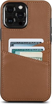 SENA Lugano Wallet Leather Case for iPhone 13 Pro Max Toffee Brown
