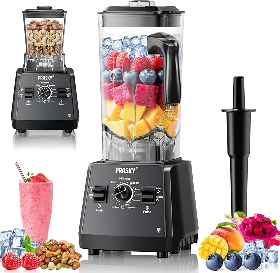 Countertop Blender, 101oz Blender Large Capacity, 2400W Smoothies Blenders
