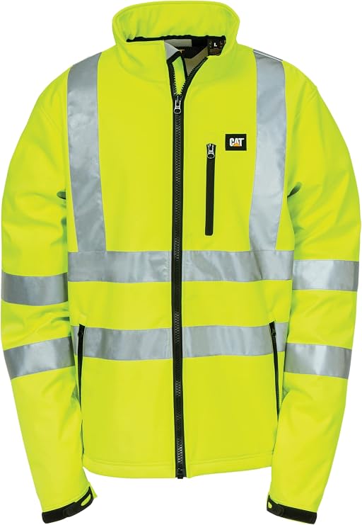 Caterpillar Men's Hi-Vis Softshell Jacket