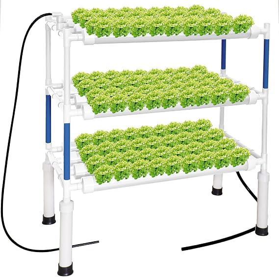 3-Tier 108 Plant Sites Hydroponics Growing System Kit
