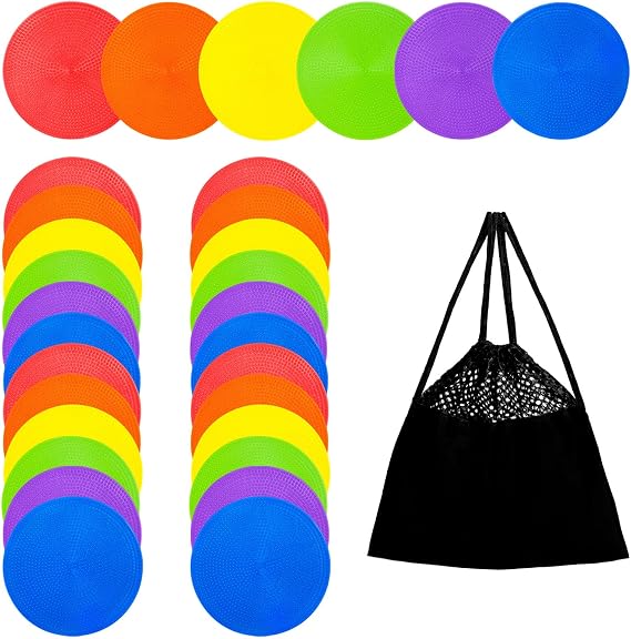 Poly Spots Spot Markers 4.72 Inch & 9 Inch Multicolor Floor Dots