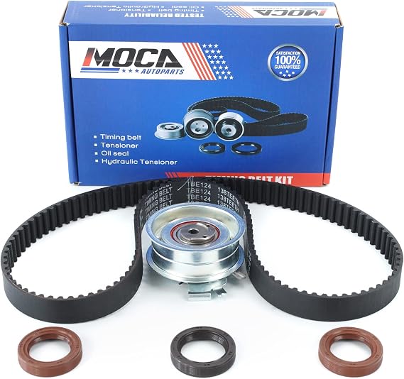 MOCA Timing Belt Kit Fit 03-09 for Seat Cordoba 2.0L, for Seat Ibiza 2.0L & 11-15 for Volkswagen Clasico 2.0L, 99-15 for Volkswagen Jetta 2.0L, 99-07 for Volkswagen Golf 2.0L
