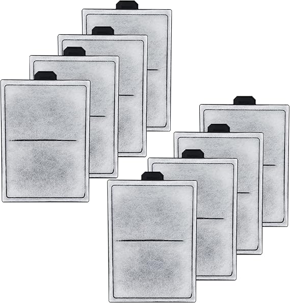 HiTauing 8 Packs PF-L Carbon Cartridge for PF20, PF30, PF40 and PF75 Power Filters