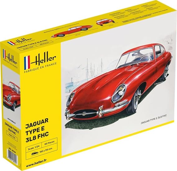 Airel 1/24 Jaguar Type E 3L8 FHC Plastic Model