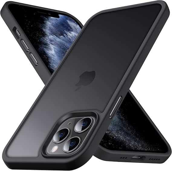 Anqrp iPhone 11 Pro Case, Translucent, Shockproof, Anti-Slip, US Military MIL Standard, Fingerprint Resistant, Matte Case with Strap Hole, Wireless Charging Compatible, Smartphone Case, iPhone 11 Pro