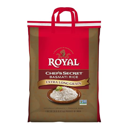 Royal Chef's Secret Extra Long Grain Basmati Rice, 40 Pound