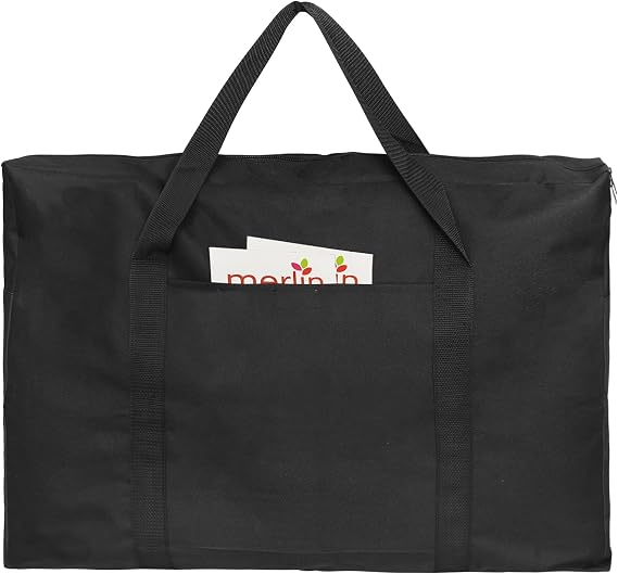 Cupohus 19" x 25" Lightweight Art Portfolio Bag (Edition 2.0) with Outer Pockets and Handle, Student Carry Transport Storage Bag for 18" x 24" Artworks