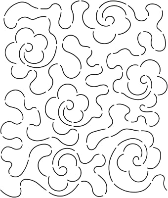 Quilting Creations Rose Stipple Quilt Stencil