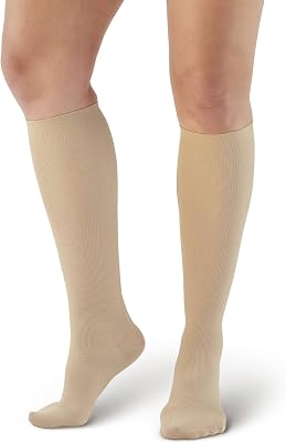 Ames Walker AW 112 Womens Microfiber Knee High Socks 15-20 mmHg