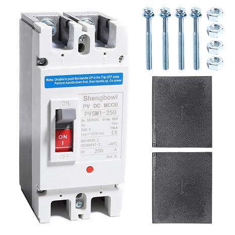 200A 550V DC Molded Case Photovoltaic Circuit Breaker Battery