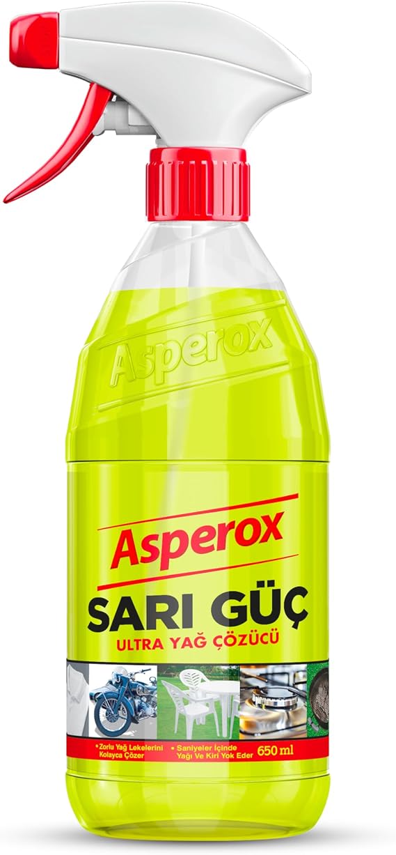 Asperox Yellow Power Degreaser Spray 650 ml (6 packs)