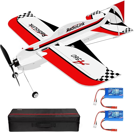 Radiolink A560 Plug & Play (PNP) 3D RC Airplane with Gyro 6 Flight Modes | 580mm Wingspan 4CH Gyro Byme-A Flight Controller, Brushless Motor&ESC for Beginner (No Radio/Receiver/Charger)