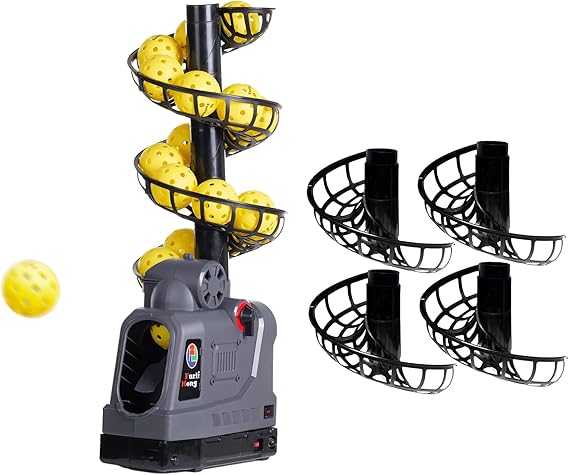 Furlihong 681PBH Pickleball Machine and Extendable Ball Chute Bundle