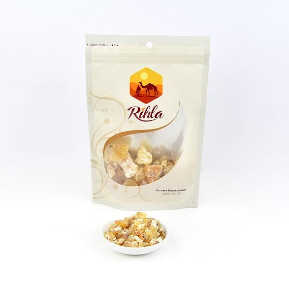 Authentic Premium Frankincense (Natural Chewing Gum) from Soccatra Island - Rihla Superfood - 3.5oz (100g)