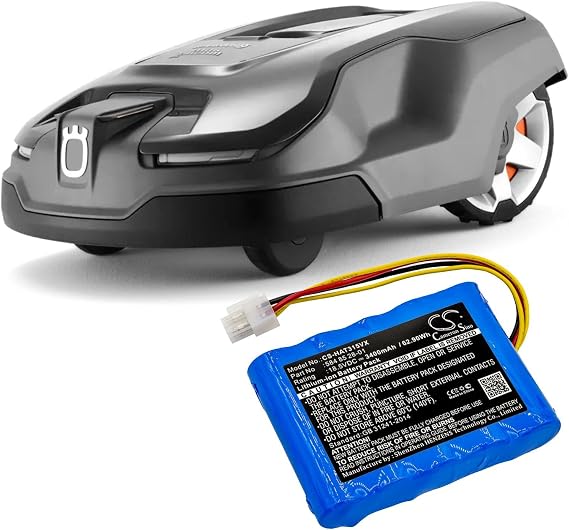 Replacement Battery Fit for Husqvarna AM315x, Automower 310, Automower 310 2005, Automower 310 2015, Automower 310 2016, Automower 310 2017, Automower 310 2018(3400mAh)