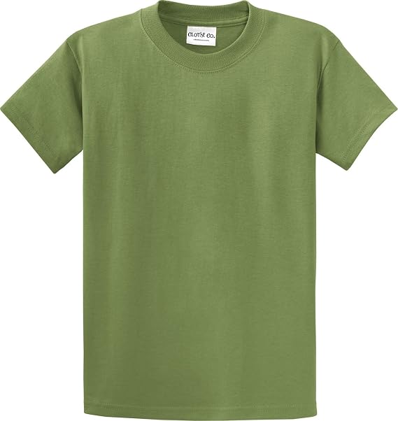 Clothe Co. Mens Heavyweight Cotton T-Shirt Plain Tee (Available in Big & Tall)