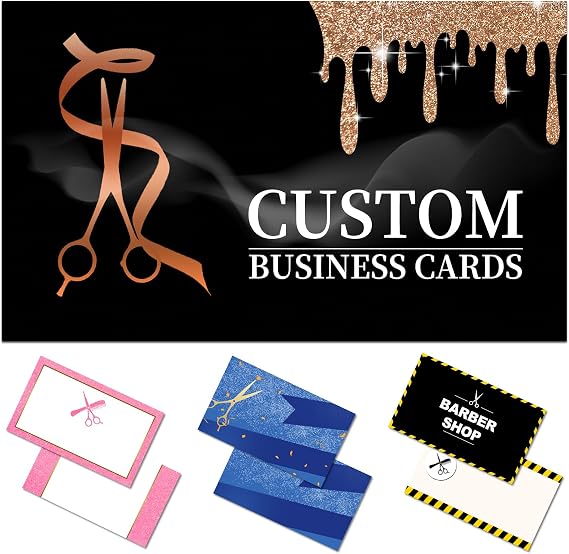 Custom Business Cards Customize with Logo Personalized Business Cards Customizable 1000 500 200 100 for Small Business Customized Double-Sided Printing Waterproof Business Card