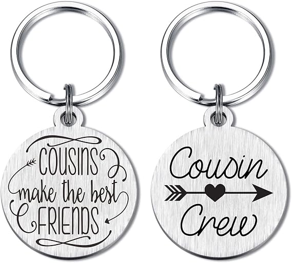 Cousin Gifts, Cousin Crew Keychain, Cousinship Key Ring