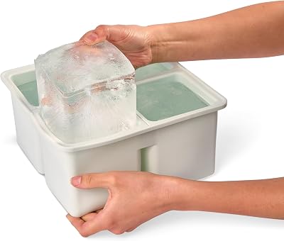 Heavy Duty 4-Compartment Silicone Mold, with 12 lbs Total Capacity 4x3 lbs, Perfect for Coolers, Ice Baths, Picnics, and Fishing, AB-XL4