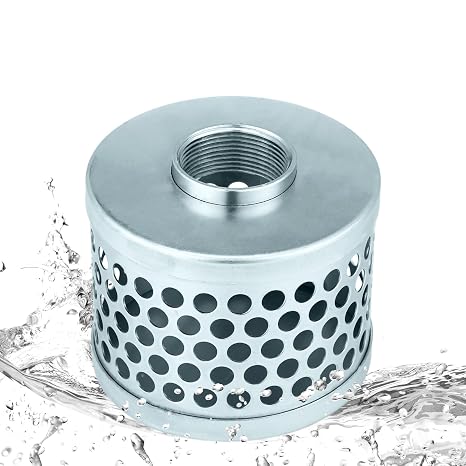 Tujoe 1-1/2 Inch Round Hole Suction Strainer Filter Hose for Water Pump