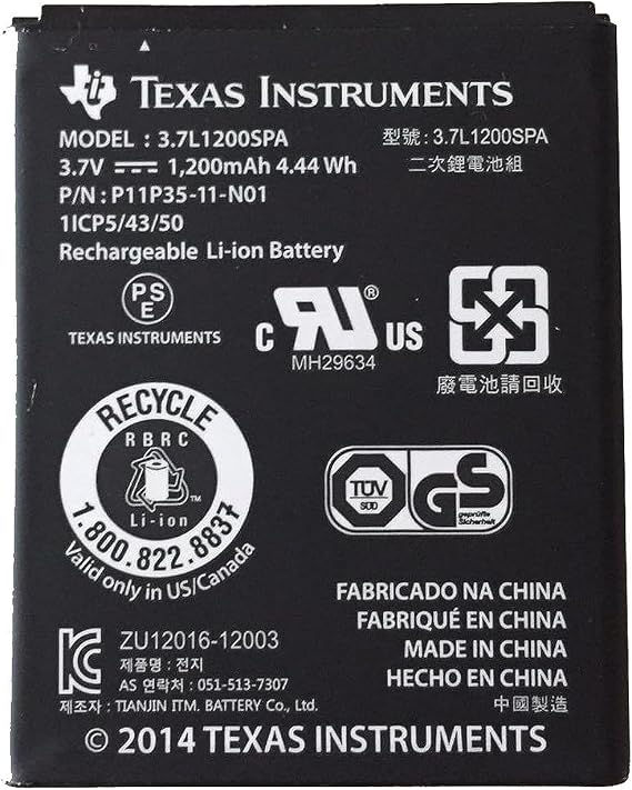 Rechargeable Battery for TI Nspire CX, TI Nspire CX CAS (NEW MODEL)
