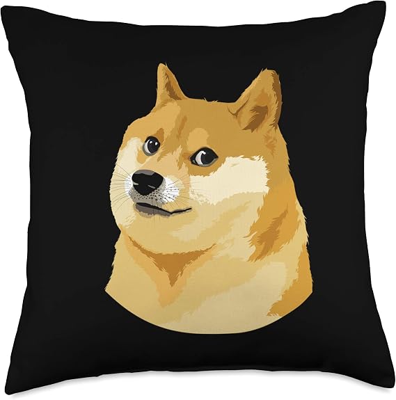 Dogecoin - Just Doge Throw Pillow