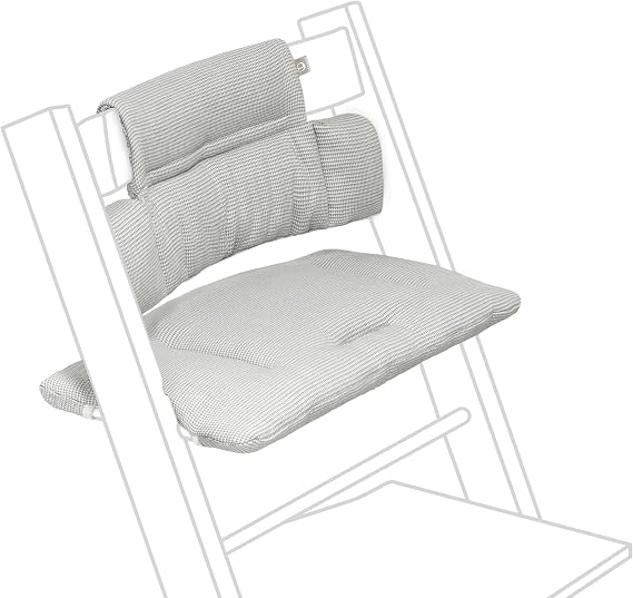 Stokke Tripp Trapp Classic Cushion, Nordic Grey - Pair with Tripp Trapp Chair or High Chair for Support & Comfort - Machine Washable
