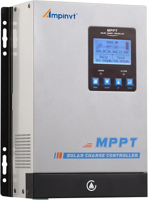 Ampinvt 80 Amp MPPT Solar Charge Controller 48V 36V 24V 12V Auto, 80A Solar Panel Regulator Max Input Power 1100W-4500W, for AGM Sealed Gel Flooded Lithium Battery