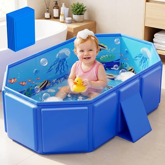 2026 Toddler Bath Tub for Shower, Portable Bathtub for Kids