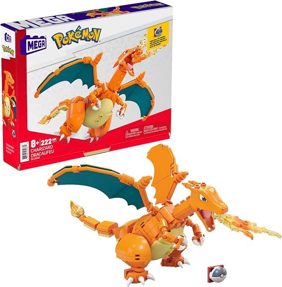 Mega Bloks MEGA Pokémon Charizard Figürü, 8 yaş ve üzeri, GWY77