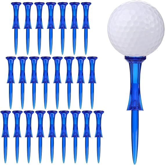 Golf Tees 3-1/4 50 Count Plastic Golf Tees Reduced Friction & Side Spin Professional Unbreakable Golf Tees Durability and Stability Golf Tee