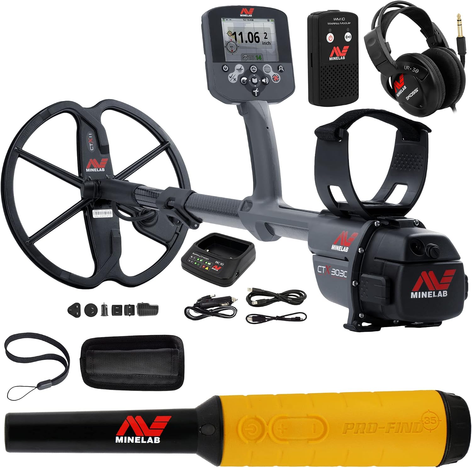 Minelab CTX 3030 Ultimate Waterproof Metal Detector with Minelab Pro Find 35 Pinpointer